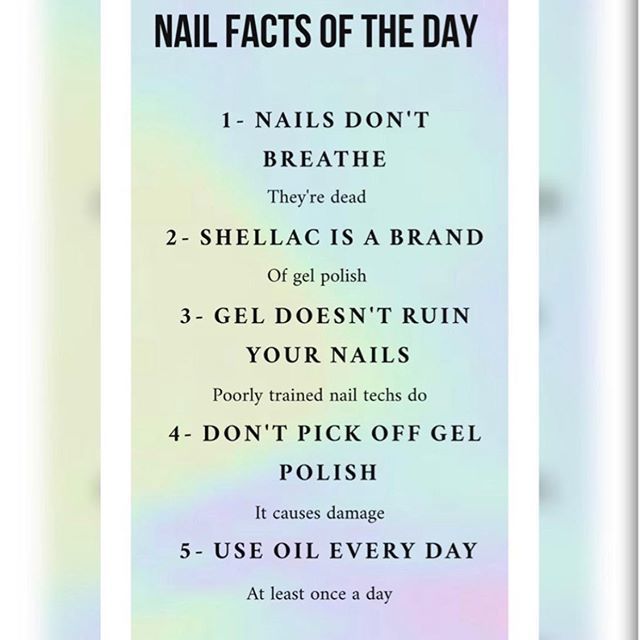 Gel nail course informatic fact list