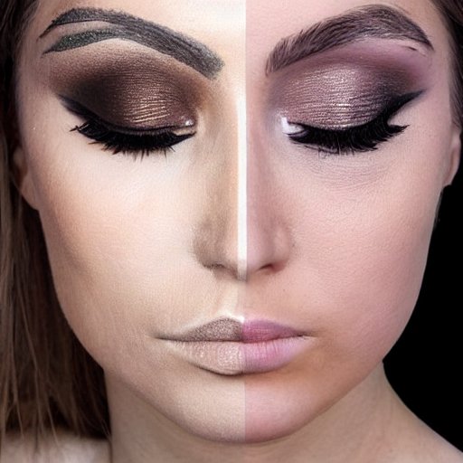makeup for scars side by side image