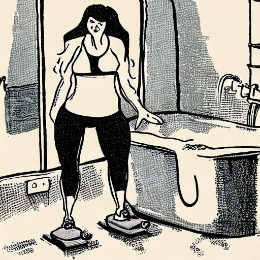 monday motivation woman execrising in bathroom