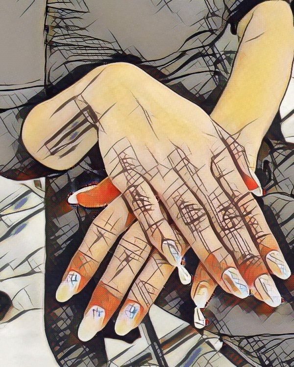 LFW Nensi Dojaka runway nails nails art