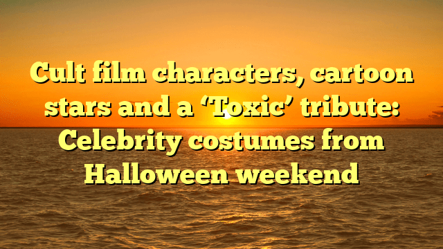 Cult film characters, cartoon stars and a ‘toxic’ tribute: celebrity costumes from halloween weekend