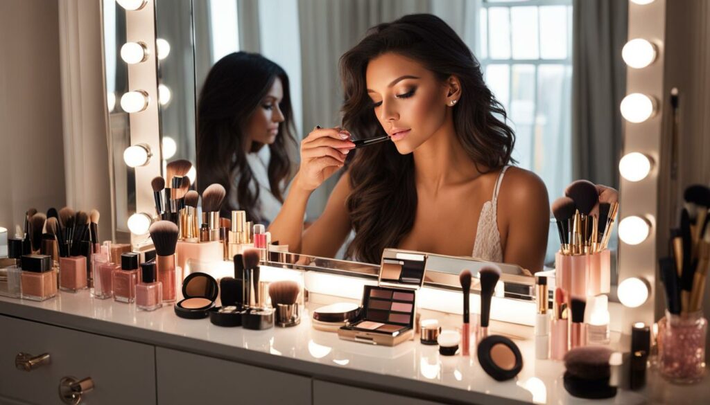 Michelle Keegan makeup routine