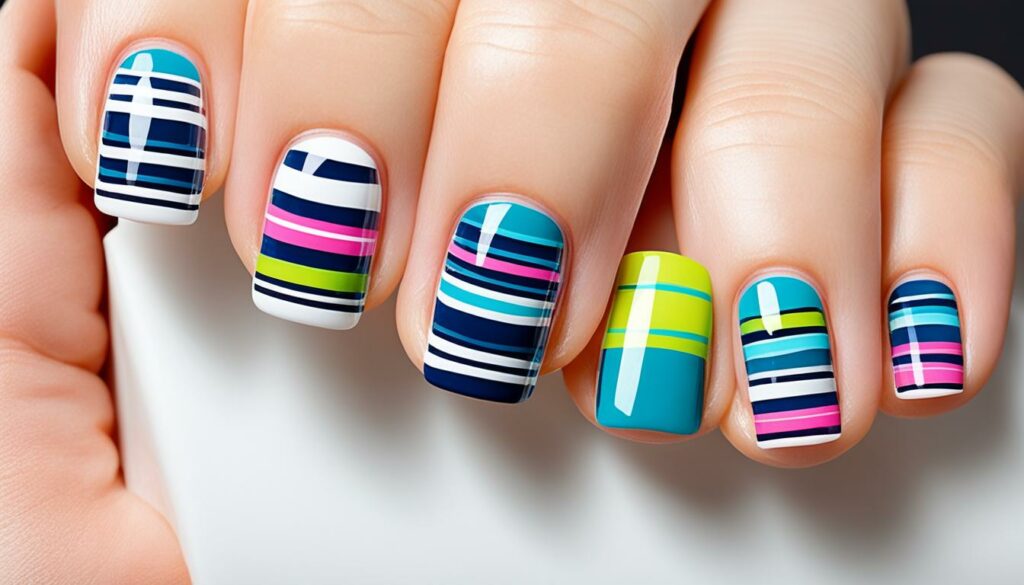 Colorful nail art