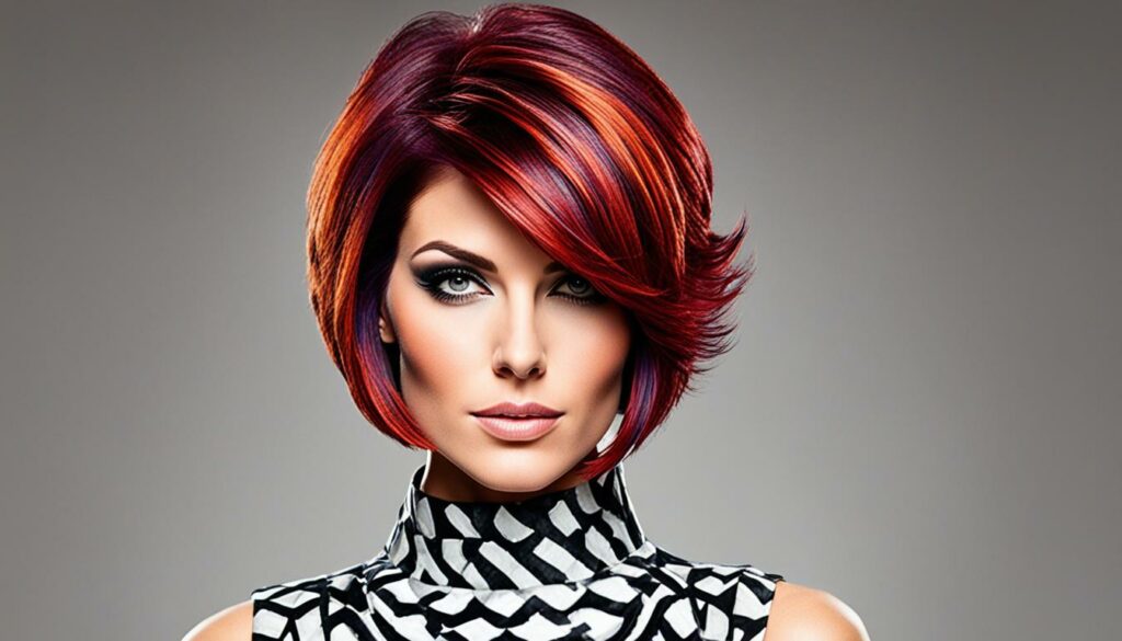 Feathered stacked bob